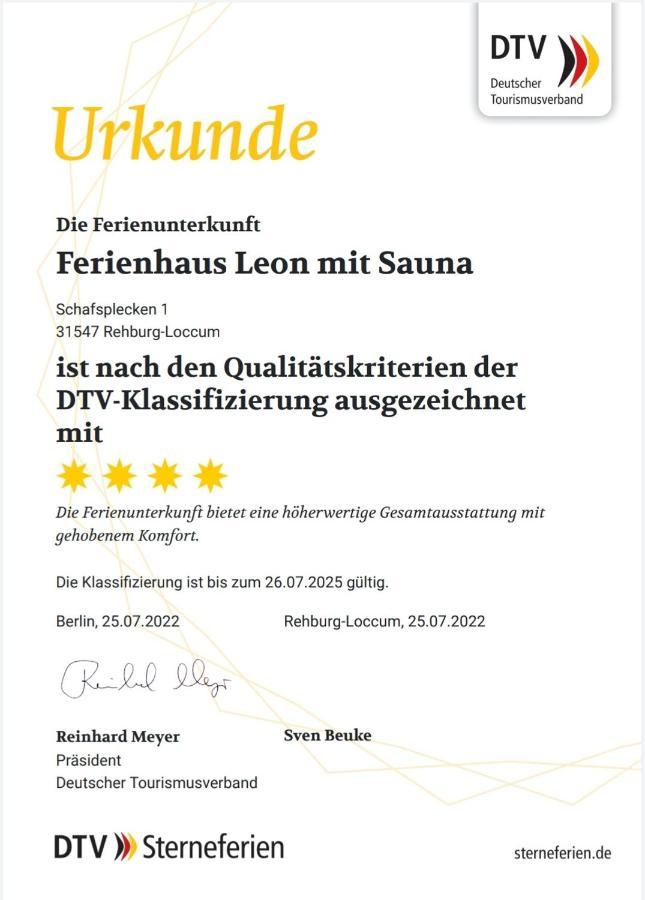 Ferienhaus Leon Mit Sauna Rehburg-Loccum Luaran gambar